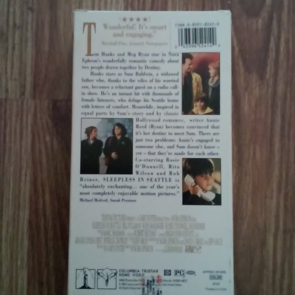 Collectable VHS Movie SLeepless In Seattle Never Played In Box 1993 105 Minutes - Picture 3 of 5